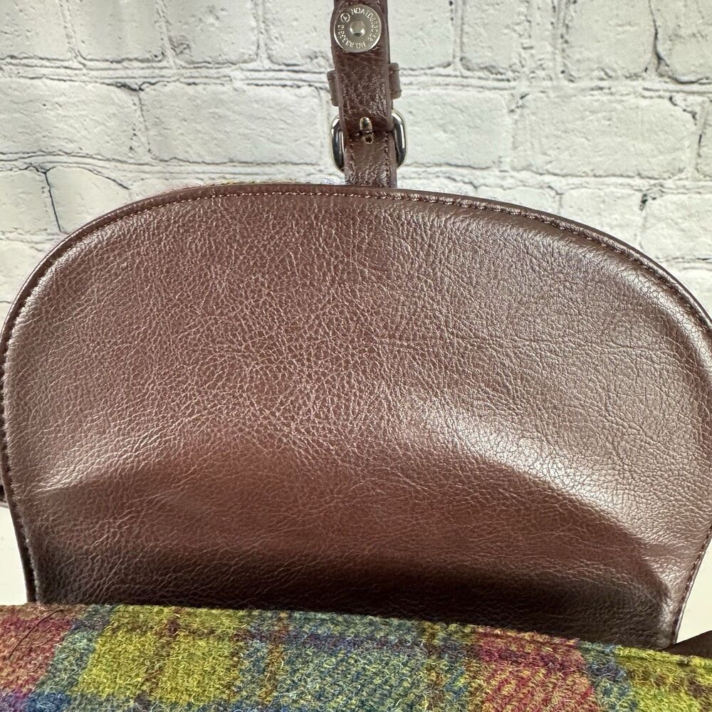 Glen Appin of Scotland Harris Tweed Torridon Wool Multi Plaid Shoulder Bag NWOT - Picture 9 of 14